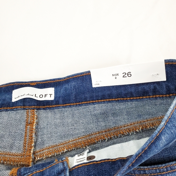 NWT Loft Jean Cut Off Shorts Size 26 - Picture 11 of 11
